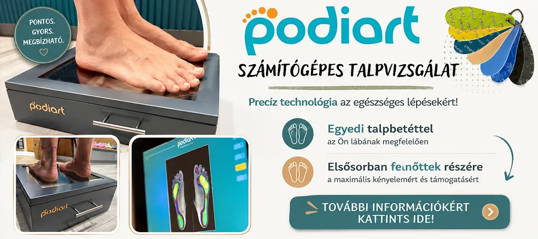 Podiart egyedi számítógépest talpbetét