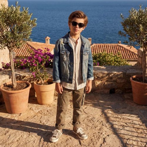 4897108583087 Olivio & Co polarizált gyerek napszemüveg 5-12 év, Squid Black