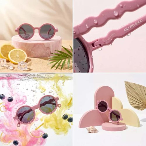 Olivio & Co polarizált gyerek napszemüveg 0-18 hó, Rock Rose