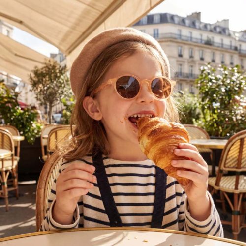 4897108583810 Olivio & Co polarizált gyerek napszemüveg 3-5 év, Apricot