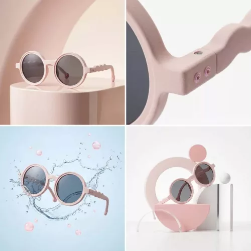 4897108585234 Olivio & Co polarizált gyerek napszemüveg 18-36 hó, Coral Blush