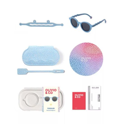 4897108585463 Olivio & Co polarizált gyerek napszemüveg 18-36 hó, Reef Blue