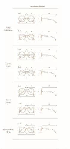 4897108585470 Olivio & Co polarizált gyerek napszemüveg 18-36 hó, Coral Blush