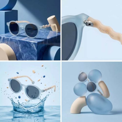 4897108589393 Olivio & Co polarizált gyerek napszemüveg 3-5 év, Sailing Blue