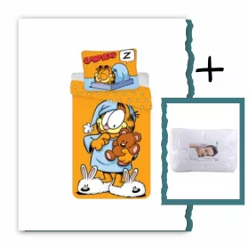 5714710019492-SZETT Garfield ovis ágyneműhuzat szett, 100x135 cm, 40x60 cm