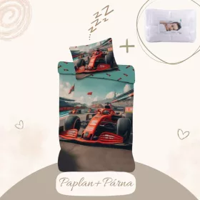 5714710019898-SZETT Forma-1 race ágyneműhuzat szett, 100x135 cm, 40x60 cm
