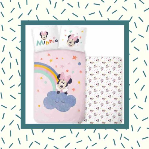 5714710021464 Minnie Mouse ovis ágyneműhuzat, 100x135 cm, 40x60 cm