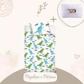 5904302554740-SZETT Dinoszaurusz roar ágyneműhuzat szett, 100x135 cm, 40x60 cm