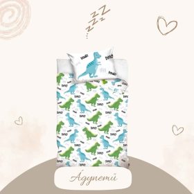 5904302554740 Dinoszaurusz roar ágyneműhuzat, 100x135 cm, 40x60 cm