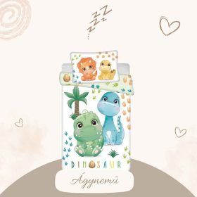 8592753038833 Dinoszaurusz Friends ágyneműhuzat, 100x135 cm, 40x60 cm