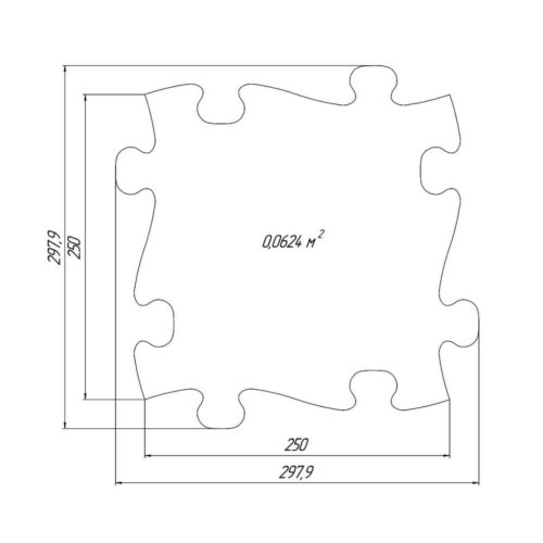 8594201045141 Muffik szenzoros ortopédia szőnyeg, 2-es alapkészlet, 11 db, MFK-021-1