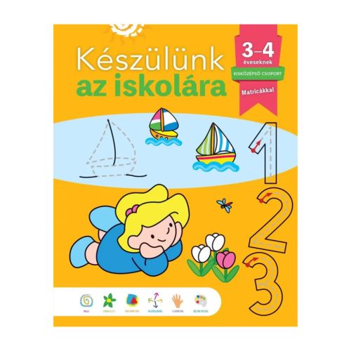 9789634835011 Készülünk az iskolára - 3-4 éveseknek, matricákkal