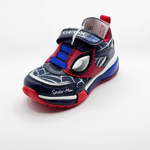 BB20-20240092 Geox Világítós Gyerek Cipő, Fiú, Kék, J36FED-C0833, Pókember