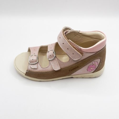 BB20-20240370 Szamos Szupinált Szandál, Lány, Bézs-Rózsaszín, 4404-507592-30