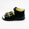 BB20-20240977 TD Shoes Szupinált Szandál, Fiú, Fekete, TDSB29