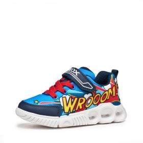 BB20-20241566 Geox Világítós Tavaszi Gyerek Cipő, Fiú, Kék, J55GAD-C0833