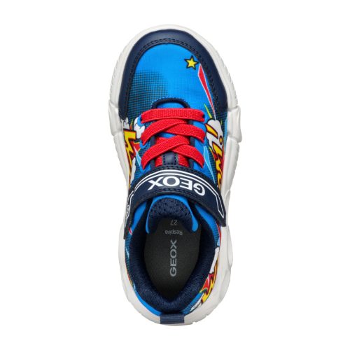 BB20-20241566 Geox Világítós Tavaszi Gyerek Cipő, Fiú, Kék, J55GAD-C0833