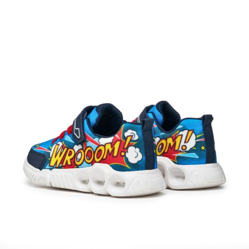 BB20-20241569 Geox Világítós Tavaszi Gyerek Cipő, Fiú, Kék, J55GAD-C0833