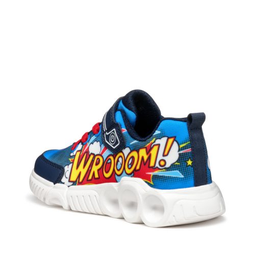 BB20-20241569 Geox Világítós Tavaszi Gyerek Cipő, Fiú, Kék, J55GAD-C0833