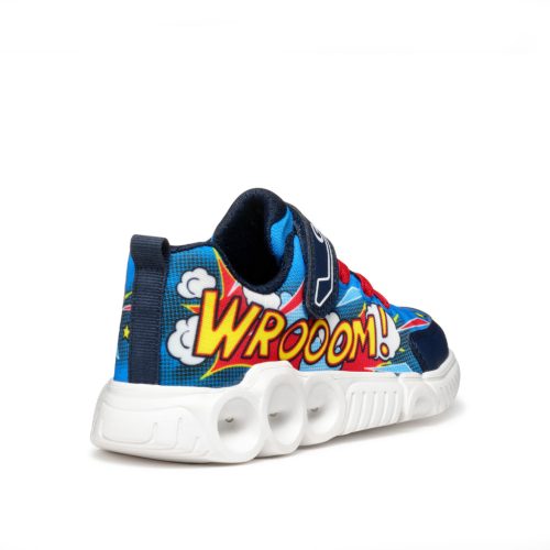 BB20-20241569 Geox Világítós Tavaszi Gyerek Cipő, Fiú, Kék, J55GAD-C0833