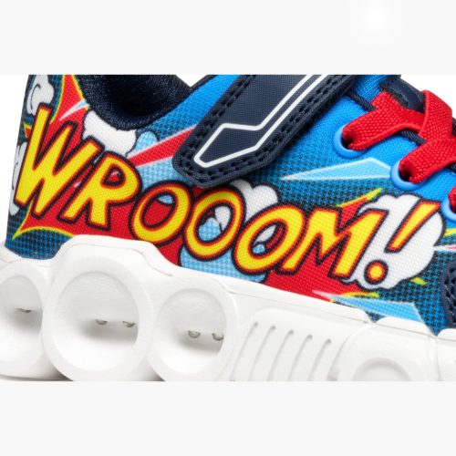 BB20-20241570 Geox Világítós Tavaszi Gyerek Cipő, Fiú, Kék, J55GAD-C0833