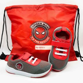 BB20-20250367 Pókember Gyerek vászoncipő és tornazsák, Fiú, Szürke, CEP2300004934