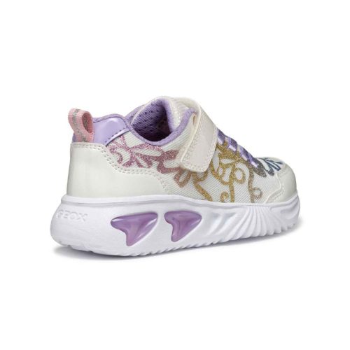 BB20-20250522 Geox Világítós Tavaszi Gyerek Cipő, Lány, Fehér, J55E9A-C0653