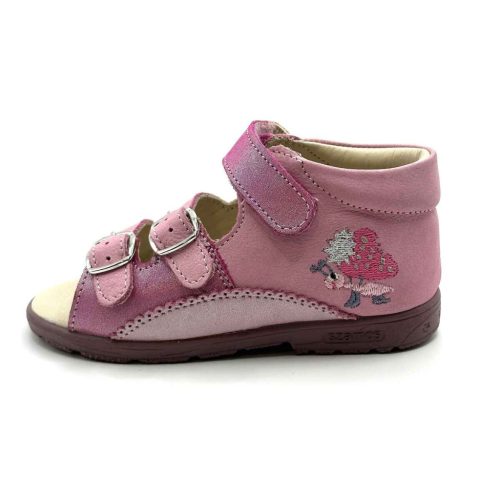 BB20-20250534 Szamos Szupinált Szandál, Lány, Rózsaszín, 4416-407491-23