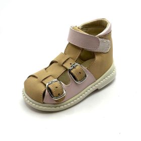 BB20-20250716 Salus Szupinált Zárt Szandál, Lány, Bézs, FLO-801