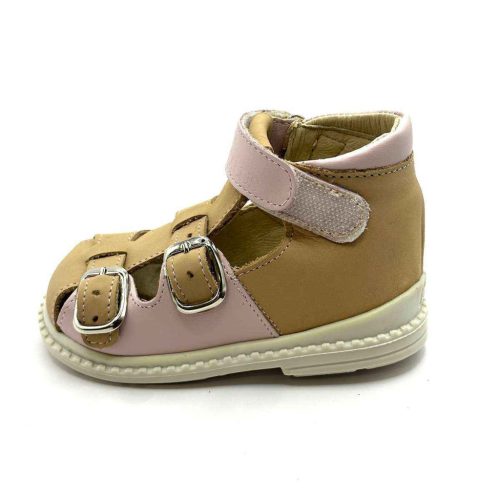 BB20-20250716 Salus Szupinált Zárt Szandál, Lány, Bézs, FLO-801