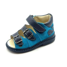 BB20-20250729 Salus Szupinált Szandál, Fiú, Kék, FLO-911