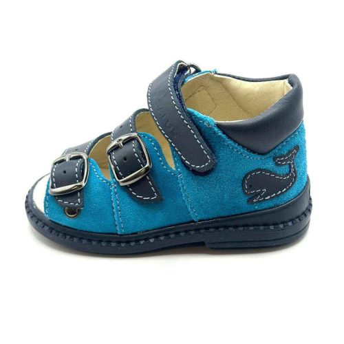 BB20-20250729 Salus Szupinált Szandál, Fiú, Kék, FLO-911