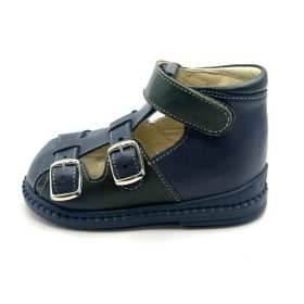 BB20-20250752 Salus Szupinált Zárt Szandál, Fiú, Kék, FLO-801