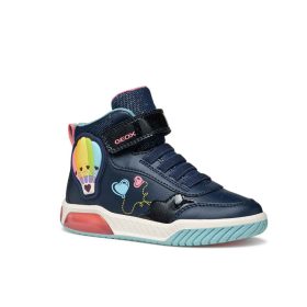 BB20-20250928 Geox Világítós Őszi Gyerek Cipő, Lány, Kék, J56ASA-C4358