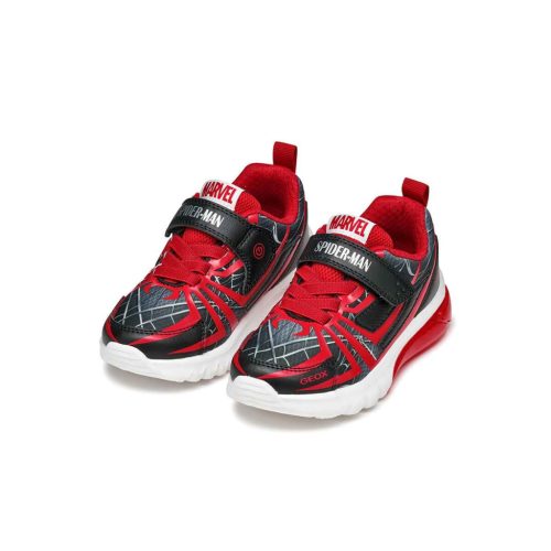 BB20-20251487 Geox Világítós Gyerek Cipő, Fiú, Fekete, J55LBG-C0048, Pókember