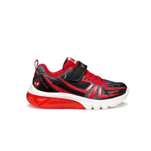 BB20-20251487 Geox Világítós Gyerek Cipő, Fiú, Fekete, J55LBG-C0048, Pókember