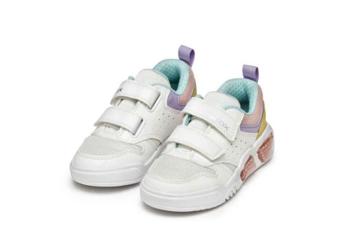 BB20-20251555 Geox Világítós Tavaszi Gyerek Cipő, Lány, Fehér, J55HPA-C0653