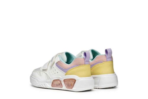 BB20-20251560 Geox Világítós Tavaszi Gyerek Cipő, Lány, Fehér, J55HPA-C0653