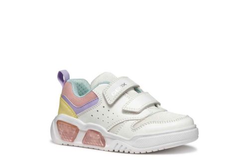 BB20-20251560 Geox Világítós Tavaszi Gyerek Cipő, Lány, Fehér, J55HPA-C0653