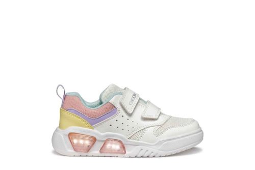 BB20-20251560 Geox Világítós Tavaszi Gyerek Cipő, Lány, Fehér, J55HPA-C0653