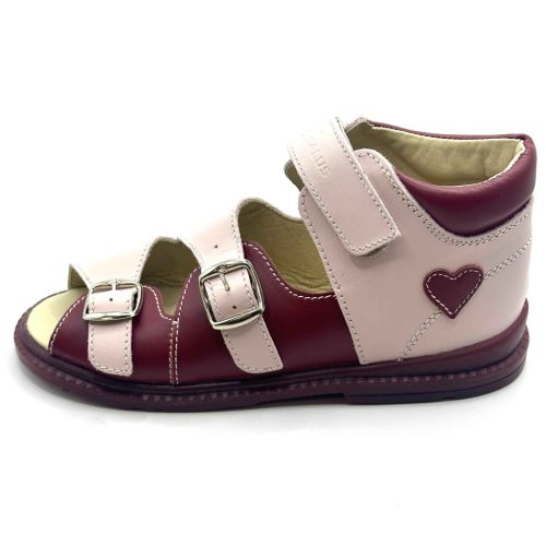 BB20-20252097 Salus Szupinált Szandál, Lány, Bordó, FLO-911