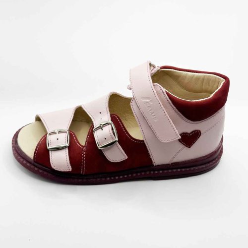 BB20-20252103 Salus Szupinált Szandál, Lány, Bordó, FLO-911