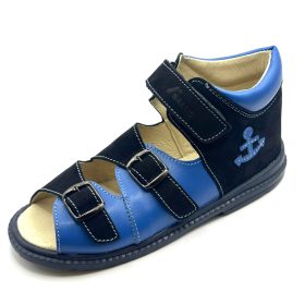 BB20-20252133 Salus Szupinált Szandál, Fiú, Kék, FLO-911, Vasmacska