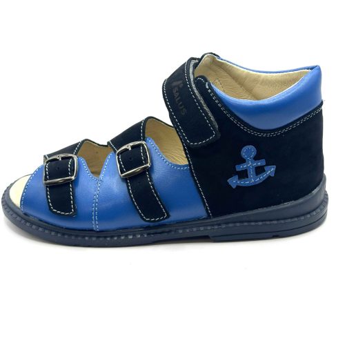 BB20-20252133 Salus Szupinált Szandál, Fiú, Kék, FLO-911, Vasmacska