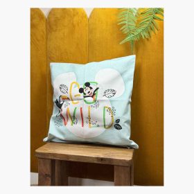 BB20-20252222 Disney Home Párnahuzat+Párna, 40x40 cm, Kék, Mickey Egér