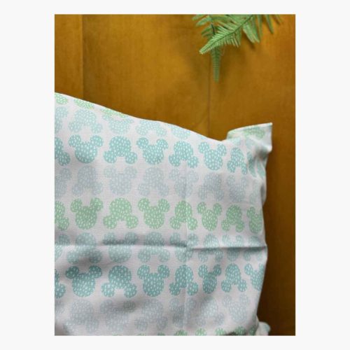 BB20-20252222 Disney Home Párnahuzat+Párna, 40x40 cm, Kék, Mickey Egér