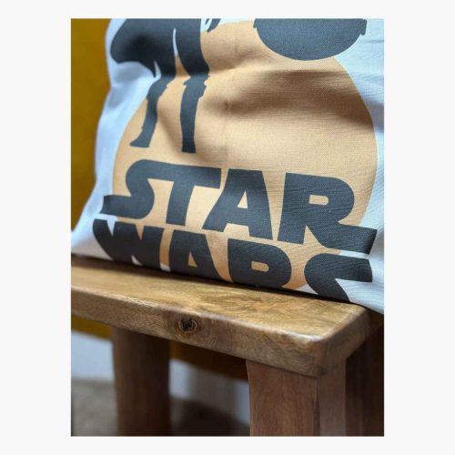 BB20-20252224 Disney Home Párnahuzat+Párna, 40x40 cm, Fehér, Star Wars
