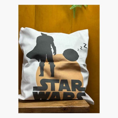 BB20-20252224 Disney Home Párnahuzat+Párna, 40x40 cm, Fehér, Star Wars