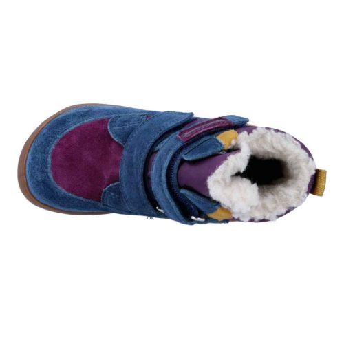 BB20-20252265 Richter Vízálló Barefoot Téli Gyerek Cipő, Lány, Bordó, 0759-2211-5501