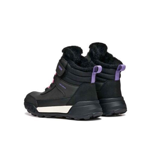 BB20-20252319 Geox Vízálló Téli Gyerek Cipő, Lány, Fekete, J46M7A-C9266